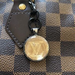 Handmade LV bag charm/ key chain